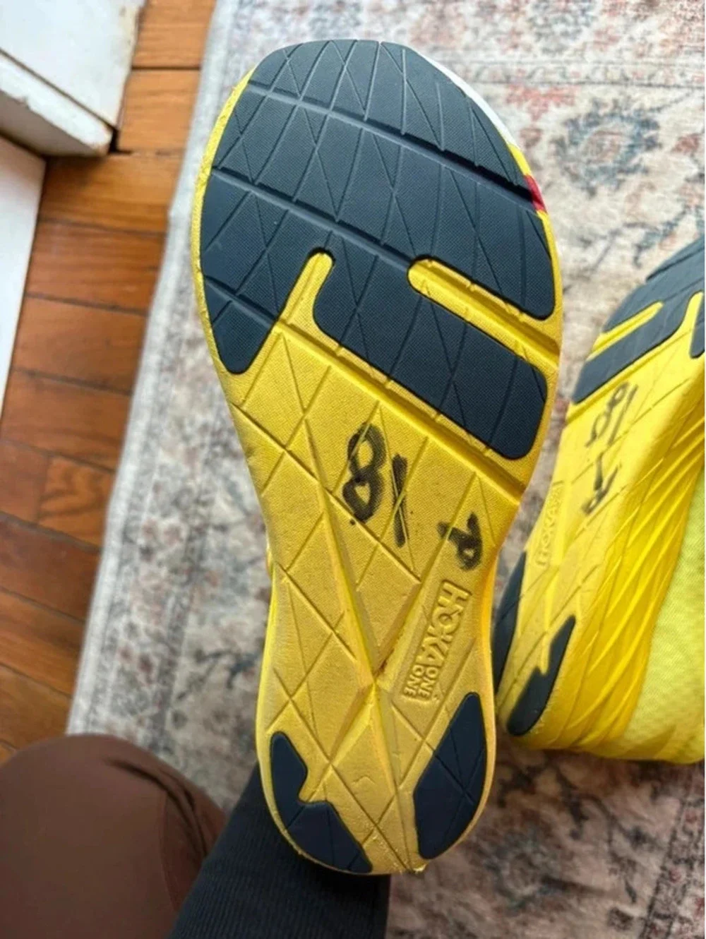 Mens Hoka Running Shoes Size 9.5 USA Rocket X